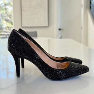 INC International Concepts Zitah Black Crystal Heels